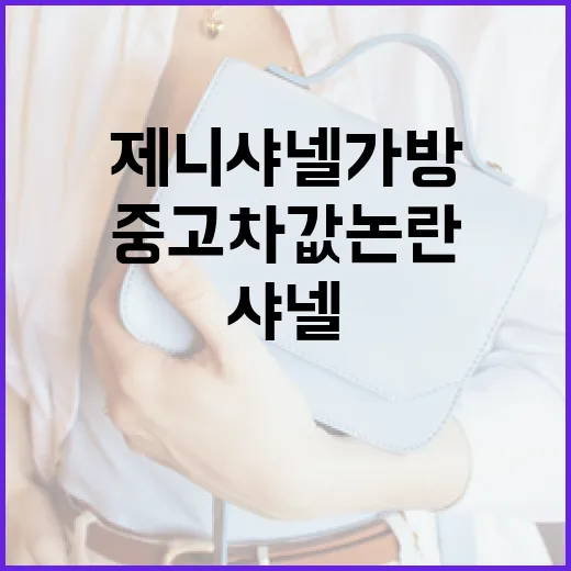 제니 샤넬 가방과 중고차 값 논란 이해하는 방법 - 요약