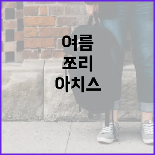 아치스 쪼리로 편안한 여름을 보내는 방법 - 요약