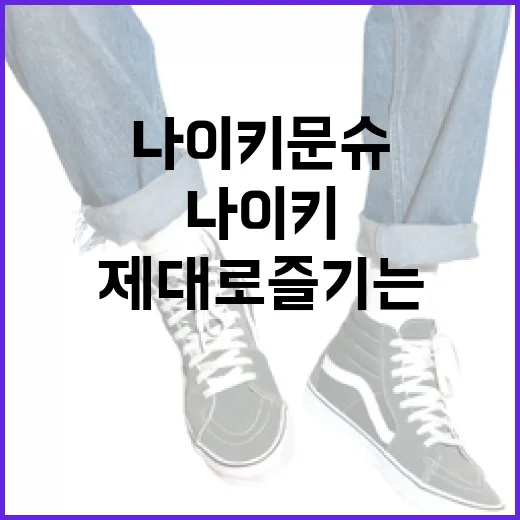 나이키 문슈를 제대로 즐기는 방법 - 요약