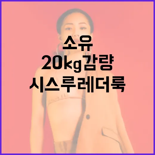 20kg 감량으로 시스루 레더룩을 소유하는 방법 - 요약