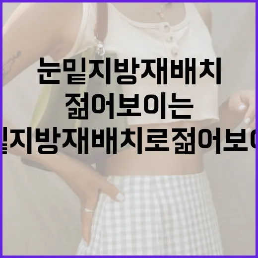 눈밑지방재배치로 젊어 보이는 방법 - 요약