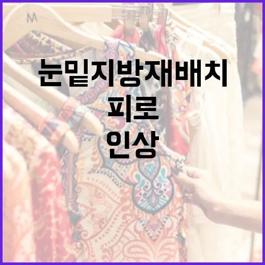 눈밑지방재배치로 피로한 인상을 개선하는 방법 - 요약