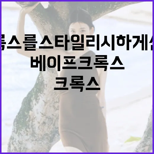 베이프 크록스를 스타일리시하게 신는 방법 - 요약