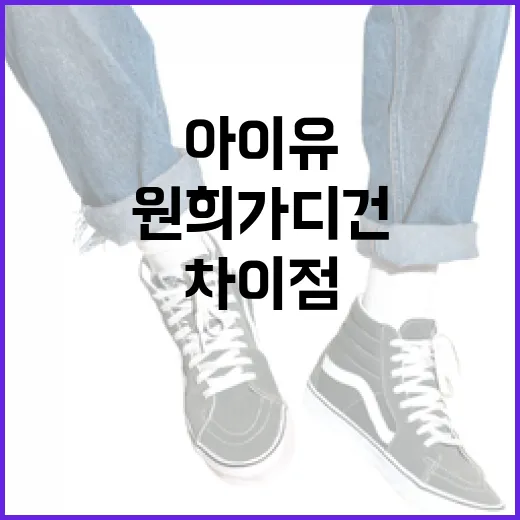 아이유와 원희 가디건의 차이점 이해하기 - 요약