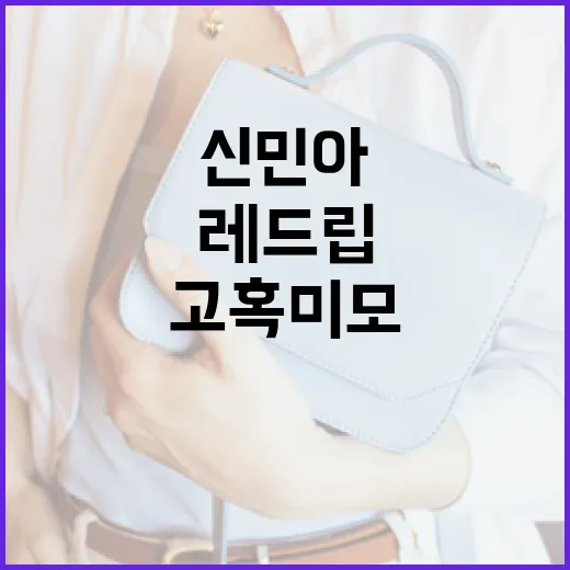 신민아의 레드립으로 고혹미모 연출하는 방법 - 요약