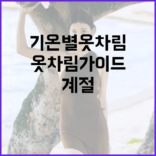 기온별 옷차림 가이드: 계절에 맞게 옷 입는 방법 - 요약