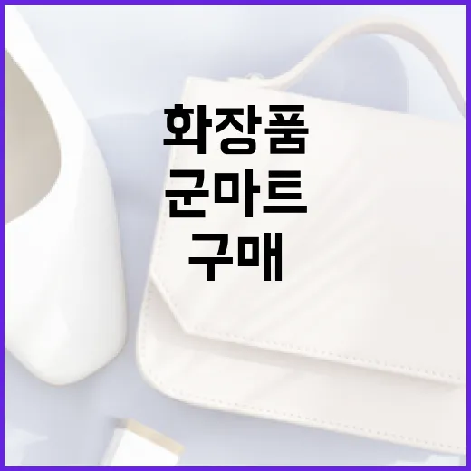 군마트에서 화장품을 구매하는 방법 - 요약