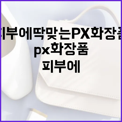 피부에 딱 맞는 PX 화장품 선택하는 방법 - 요약