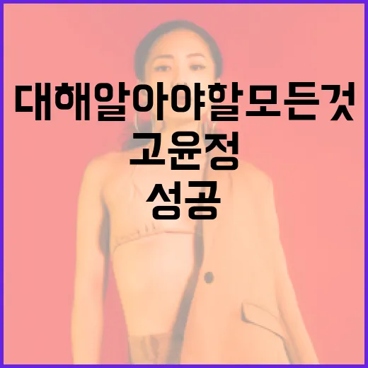 고윤정에 대해 알아야 할 모든 것: 배우로 성공하는 방법 - 요약