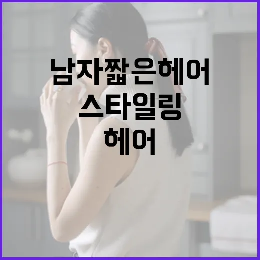 남자 짧은 헤어 스타일링하는 방법 - 요약