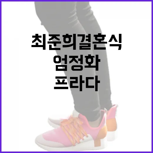 최준희 결혼식에서 본 엄정화의 프라다 패션, 그 비하인드 스토리 - 요약