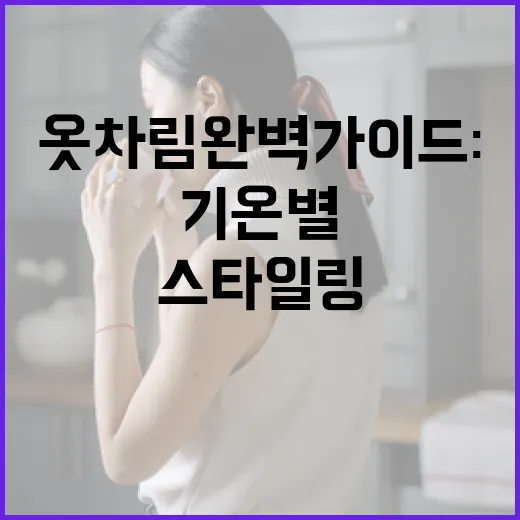 기온별 옷차림 완벽 가이드: 날씨에 맞게 스타일링하는 방법 - 요약