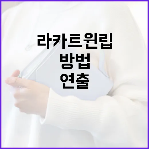 라카 트윈립으로 매일 다른 매력을 연출하는 방법 - 요약