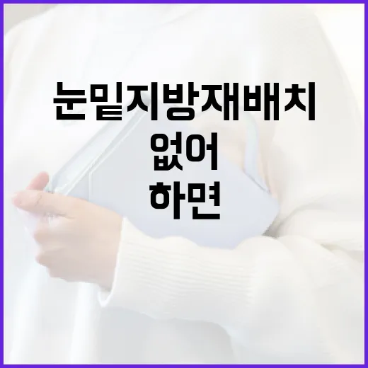 눈밑지방재배치, 이렇게 하면 부담 없어요! - 요약