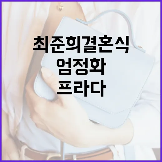 최준희 결혼식에서 엄정화가 프라다를 선택한 이유 - 요약