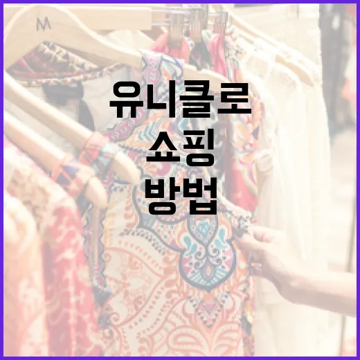 유니클로에서 스마트하게 쇼핑하는 방법 - 요약