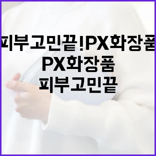 피부 고민 끝! PX 화장품 활용법 - 요약