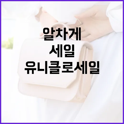 유니클로 세일 알차게 활용하는 방법 - 요약