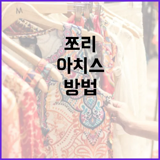 아치스 쪼리를 제대로 즐기는 방법 - 요약