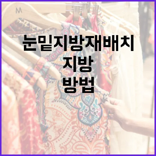 눈밑지방재배치로 새로워지는 방법 - 요약