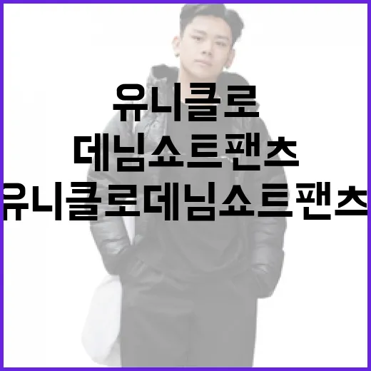 유니클로 데님쇼트팬츠, 스타일링의 비밀을 알아볼까요? - 요약