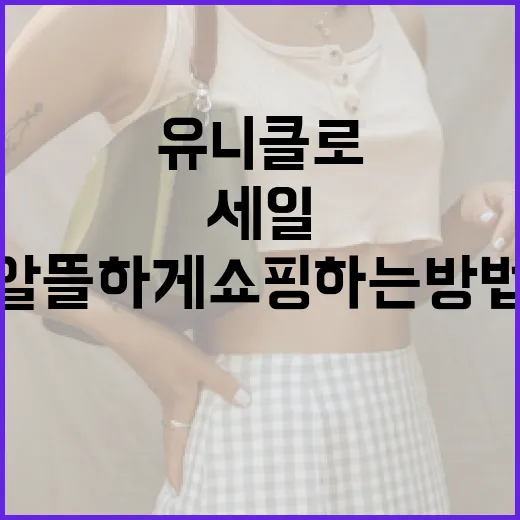 유니클로 세일에서 알뜰하게 쇼핑하는 방법 - 요약