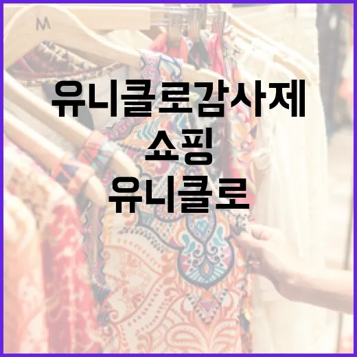 유니클로 감사제에서 실속 있게 쇼핑하는 방법 - 요약