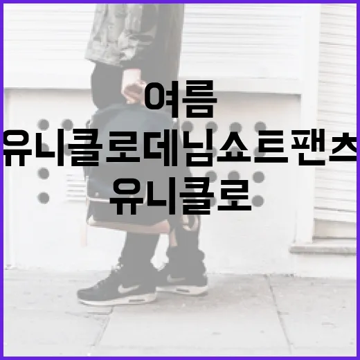 유니클로 데님쇼트팬츠, 여름 스타일링의 비결 - 요약