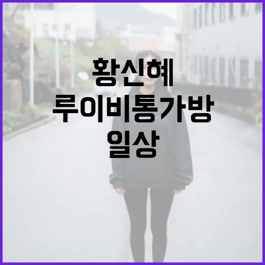 루이비통 가방과 함께하는 황신혜의 일상 엿보기 - 요약