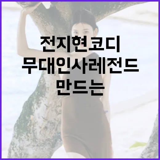 전지현 코디의 비밀: 무대인사 레전드를 만드는 방법 - 요약