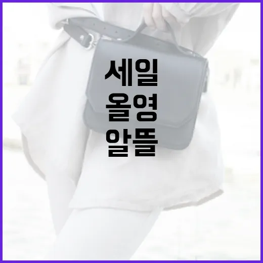 올영세일에서 알뜰하게 쇼핑하는 방법 - 요약
