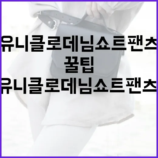 유니클로 데님쇼트팬츠, 스타일링 방법과 꿀팁 - 요약