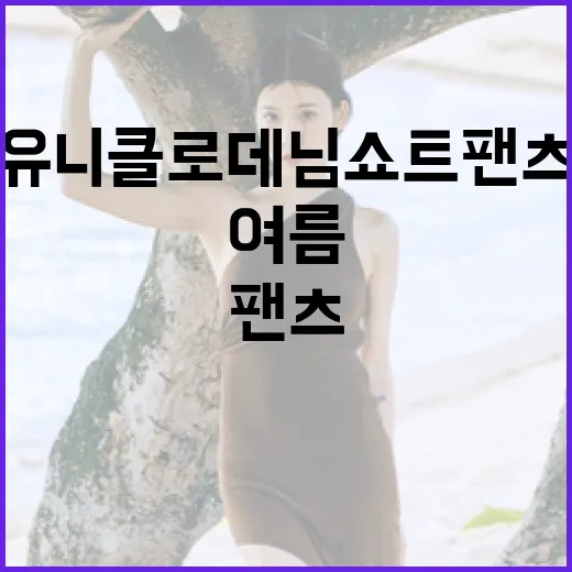 유니클로 데님쇼트팬츠로 여름 스타일 완성하기 - 요약