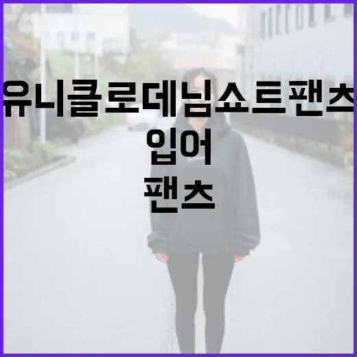 유니클로 데님쇼트팬츠, 이렇게 멋지게 입어보세요! - 요약
