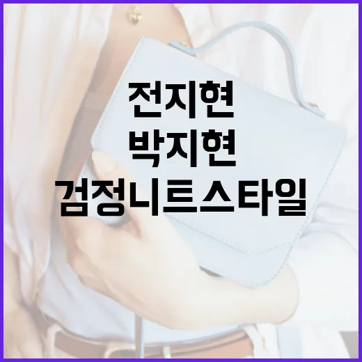 전지현과 박지현의 검정 니트 스타일 따라잡기 - 요약