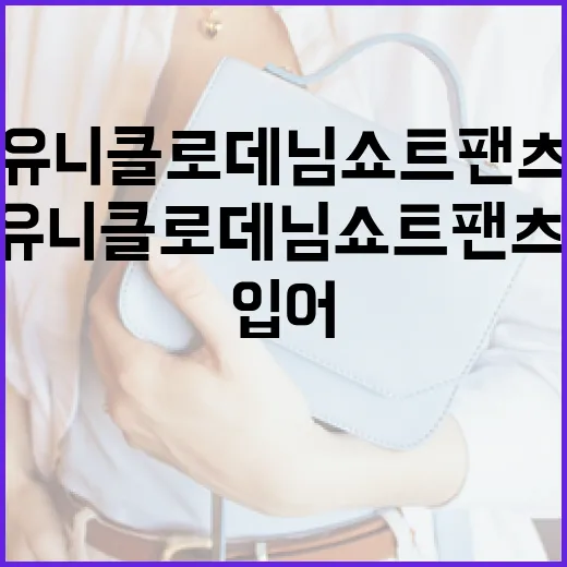 유니클로 데님쇼트팬츠, 이렇게 입어보세요! - 요약