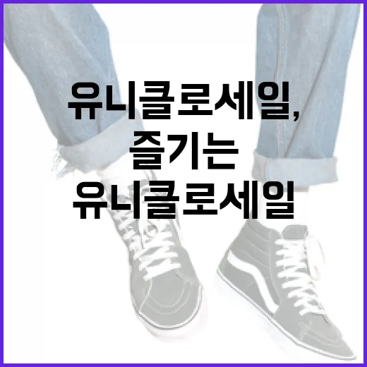 유니클로 세일, 알차게 즐기는 방법 - 요약