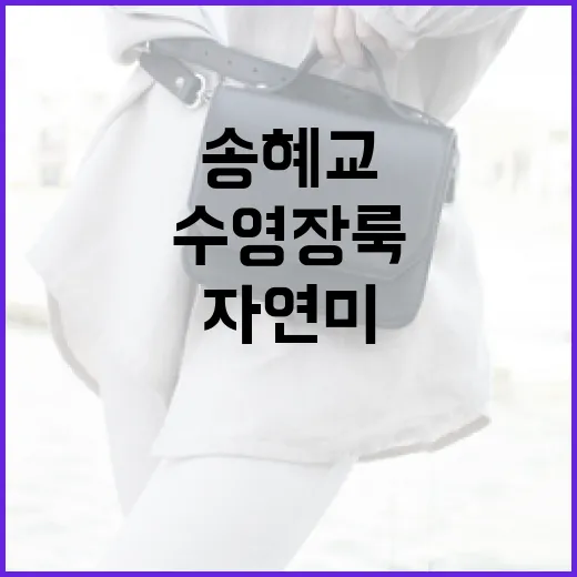송혜교의 자연미 돋보이는 수영장룩 따라하기