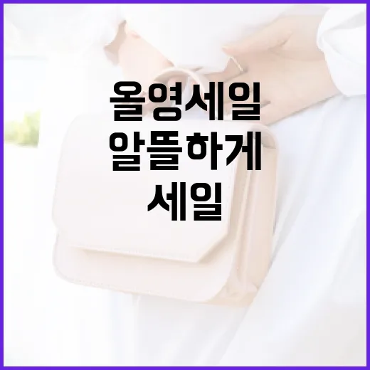 올영세일에서 알뜰하게 쇼핑하는 방법 - 요약