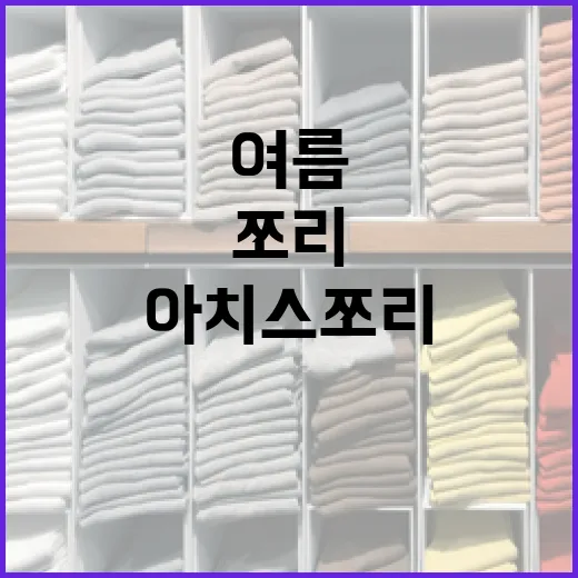 여름 필수템, 아치스 쪼리 제대로 고르는 방법 - 요약