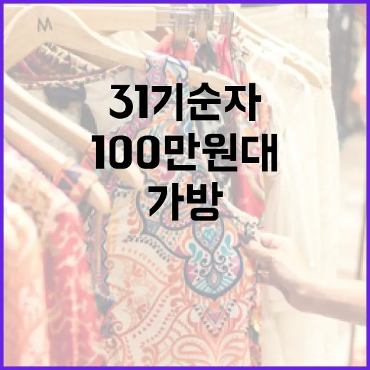 31기 순자와 100만원대 가방: 매력적인 선택을 위한 가이드 - 요약
