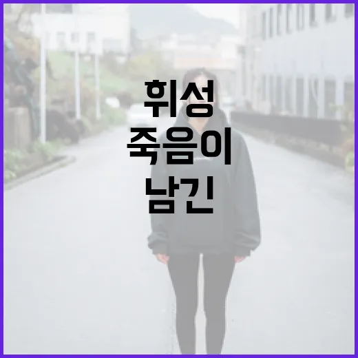 휘성의 죽음이 우리에게 남긴 교훈 - 요약