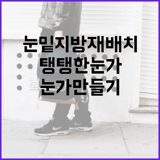 자연스러운 눈밑지방재배치로 탱탱한 눈가 만들기 - 요약