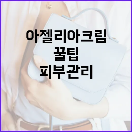 아젤리아크림을 활용한 피부 관리 꿀팁 - 요약