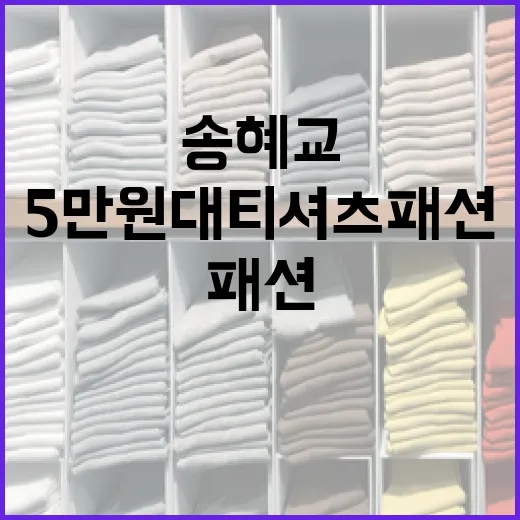 송혜교처럼 스타일리시하게, 5만원대 티셔츠 패션 완성하기 - 요약