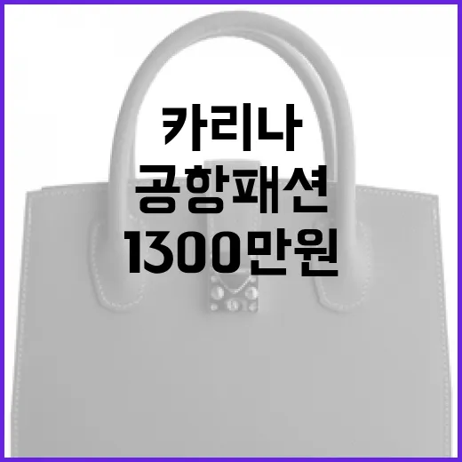 스타일리시한 카리나의 공항패션: 프라다로 완성된 1300만원 코디 - 요약