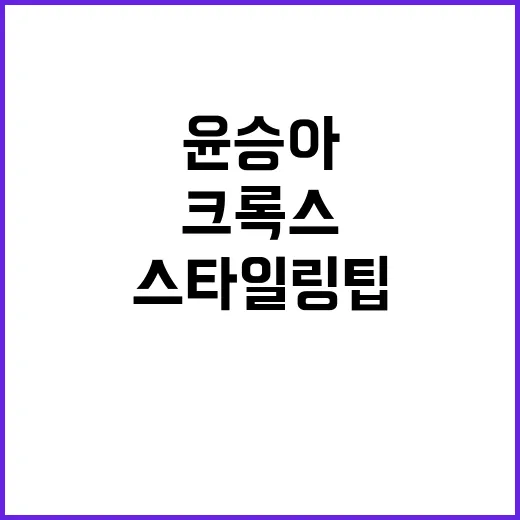 김무열과 윤승아의 크록스 스타일링 팁, 이렇게 따라해보세요! - 요약