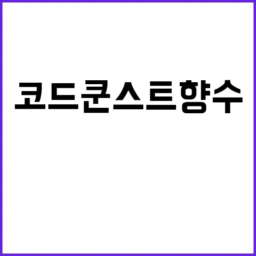 손끝 향까지 신경 쓰는 손님들이 물어본 코드쿤스트 향수의 진짜 분위기 - 요약
