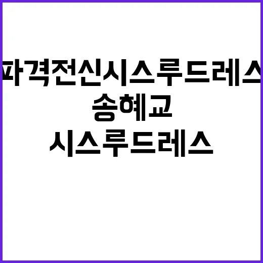 송혜교 파격 전신 …