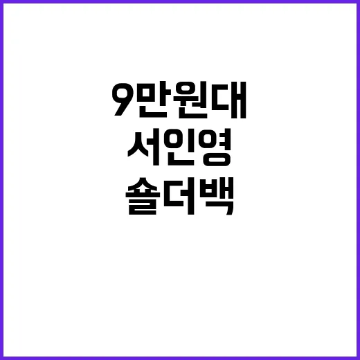 서인영 9만원대 숄더백 보고 네일 컬러까지 맞춰본 현장 후기 - 요약